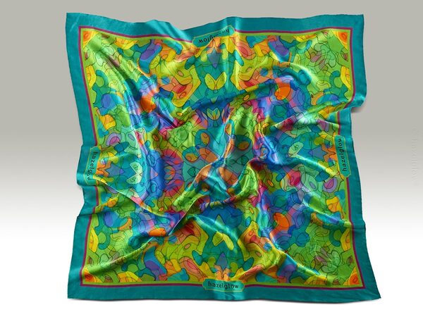 Fashion Silk Scarf 17 | Luxury Designer Silk Scarves for Women’s by Hazelglow Store