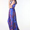 Fashion Foliage Blue | Luxury Designer Dress for Women’s by Hazelglow Store