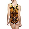 Women's Classic One-Piece Swimsuit Parisian Tigress Art 01 Hazelglow