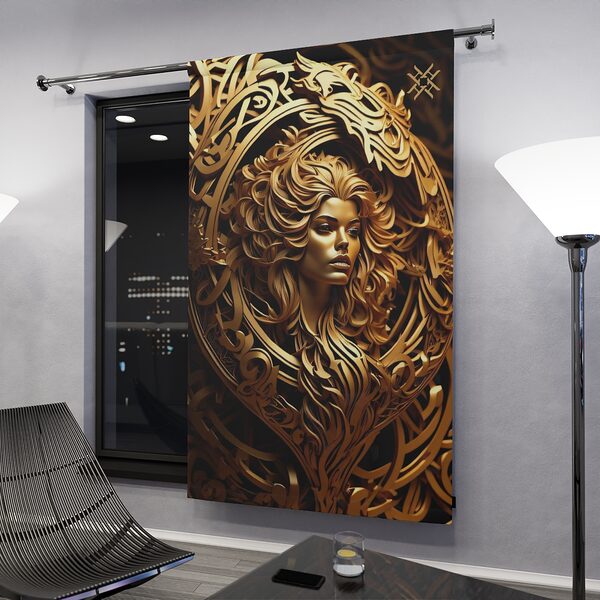 Blackout Curtain Luxury LifeStyle Sculpture Art Collection Hazelglow C-37