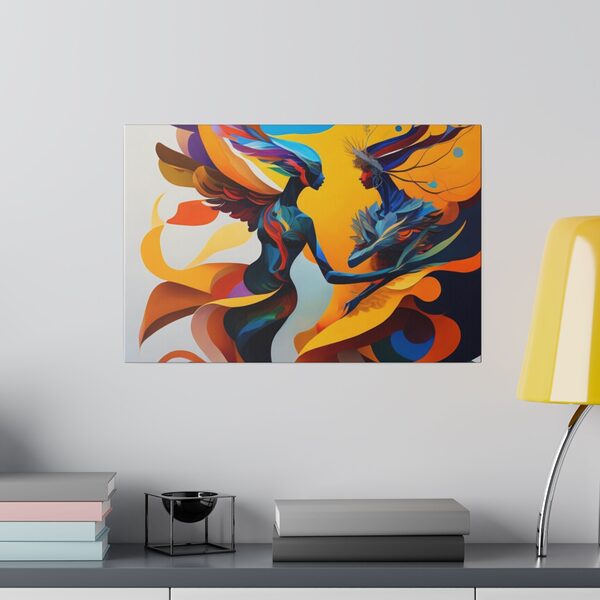 Matte Canvas, Stretched, 0.75" Lovers Art