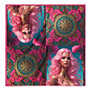 Hazelglow's Beautiful Barbie Art Collection Womens Scarf 0823042