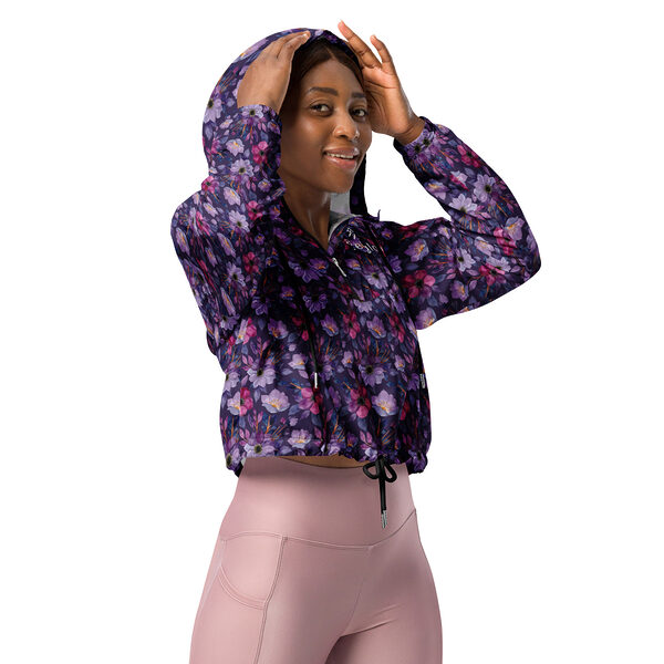 Womens cropped windbreaker Hazelglow Luxury LifeStyle