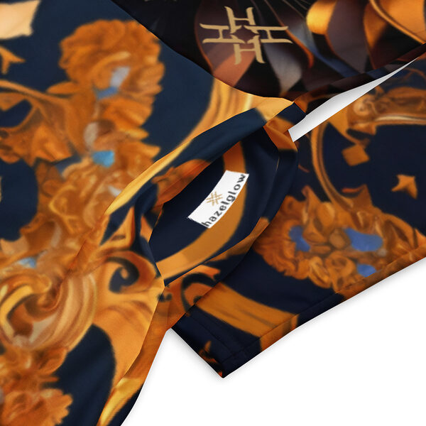 Long Sleeve Midi Dress Luxury LifeStyle Designer Print by Hazelglow