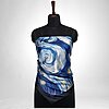 Luxury Designer Poly Silk Scarf | Soft & Lightweight Starry Night 08 | Hazelglow
