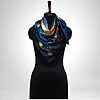 Luxury Designer Poly Silk Scarf | Soft & Lightweight | Starry Night 10
