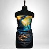Luxury Designer Poly Silk Scarf | Soft & Lightweight Starry Night 14 Hazelglow