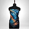 Luxury Designer Poly Silk Scarf | Soft & Lightweight Starry Night 02