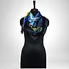 Luxury Designer Poly Silk Scarf | Soft & Lightweight Starry Night 04 Hazelglow