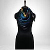 Luxury Designer Poly Silk Scarf | Soft & Lightweight Starry Night 07