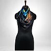 Luxury Designer Poly Silk Scarf | Soft & Lightweight Starry Night 17 Hazelglow
