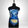 Luxury Designer Poly Silk Scarf | Soft & Lightweight Starry Night 01