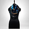 Luxury Designer Poly Silk Scarf | Soft & Lightweight | Starry Night 10