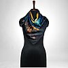 Luxury Designer Poly Silk Scarf | Soft & Lightweight Starry Night 14 Hazelglow