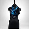 Luxury Designer Poly Silk Scarf | Soft & Lightweight Starry Night 17 Hazelglow