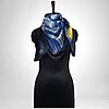 Luxury Designer Poly Silk Scarf | Soft & Lightweight Starry Night 08 | Hazelglow