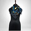 Luxury Designer Poly Silk Scarf | Soft & Lightweight Starry Night 11 | Hazelglow