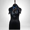 Luxury Designer Poly Silk Scarf | Soft & Lightweight Starry Night 12 | Hazelglow