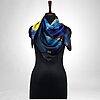 Luxury Designer Poly Silk Scarf | Soft & Lightweight Starry Night 15 | Hazelglow