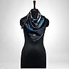 Luxury Designer Poly Silk Scarf | Soft & Lightweight Starry Night 02