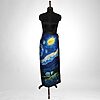 Luxury Designer Poly Silk Scarf | Soft & Lightweight Starry Night 04 Hazelglow