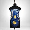 Luxury Designer Poly Silk Scarf | Soft & Lightweight Starry Night 08 | Hazelglow