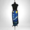 Luxury Designer Poly Silk Scarf | Soft & Lightweight Starry Night 15 | Hazelglow
