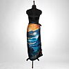 Luxury Designer Poly Silk Scarf | Soft & Lightweight Starry Night 02