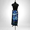 Luxury Designer Poly Silk Scarf | Soft & Lightweight Starry Night 04 Hazelglow