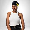 Luxury Designer Poly Silk Scarf | Soft & Lightweight Starry Night 04 Hazelglow