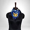 Luxury Designer Poly Silk Scarf | Soft & Lightweight Starry Night 01