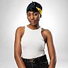 Luxury Designer Poly Silk Scarf | Soft & Lightweight Starry Night 01