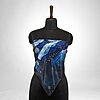 Luxury Designer Poly Silk Scarf | Soft & Lightweight Starry Night 08 | Hazelglow