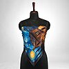 Luxury Designer Poly Silk Scarf | Soft & Lightweight Starry Night 13 | Hazelglow