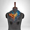 Luxury Designer Poly Silk Scarf | Soft & Lightweight Starry Night 17 Hazelglow