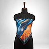 Luxury Designer Poly Silk Scarf | Soft & Lightweight Starry Night 02