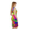 Elegant dress,one shoulder dress,artistic dress,perfect dress,stylish dress,sleevless dress,party wear dress,designer dress,printed dress,Perfect Fit dress,hazelglow,hazel glow,party wear