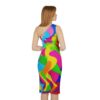 Elegant dress,one shoulder dress,artistic dress,perfect dress,stylish dress,sleevless dress,party wear dress,designer dress,printed dress,Perfect Fit dress,hazelglow,hazel glow,party wear
