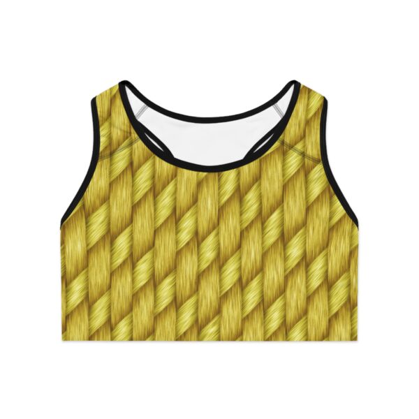 Stylish Braided Rope Sports Bra for Active Women