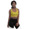 Designer Longline Sports Bra Golden Weave by Brand Hazelglow