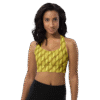 Designer Longline Sports Bra Golden Weave by Brand Hazelglow
