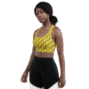Designer Longline Sports Bra Golden Weave by Brand Hazelglow