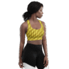Designer Longline Sports Bra Golden Weave by Brand Hazelglow