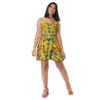 Skater Dress Designer Print Collection Yellow