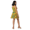 Skater Dress Designer Print Collection Yellow