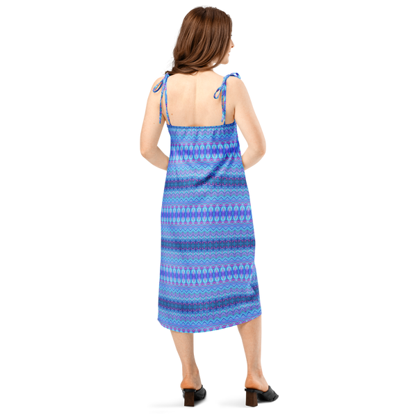Tie-strap midi dress